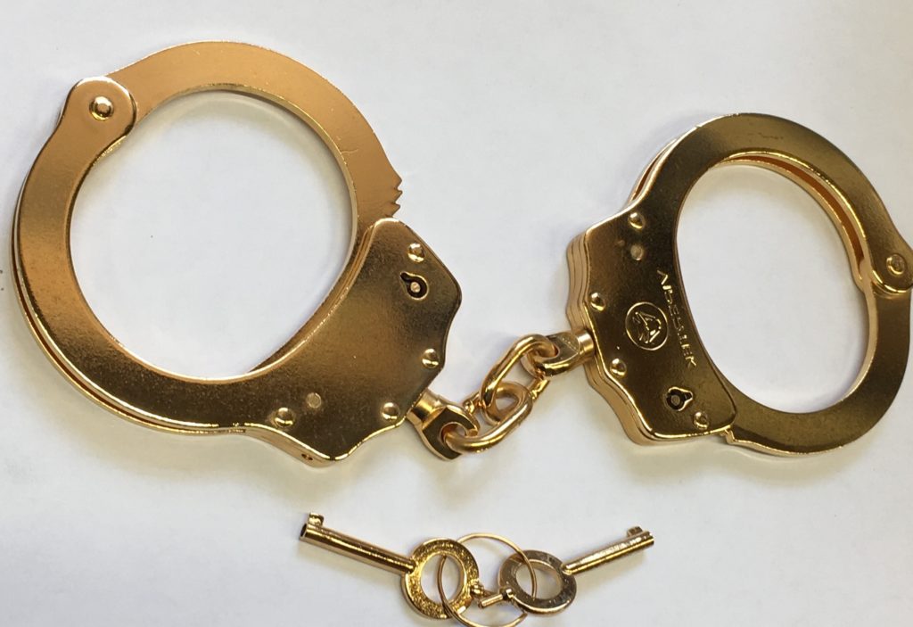 Vipertek Double Lock Steel Police Edition Professional Grade Handcuffs The Golden Touches