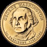 dollar, coin, george washington